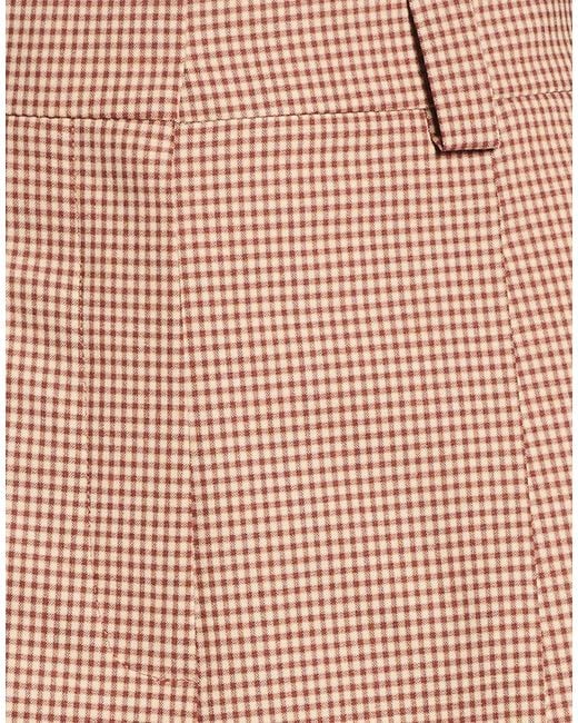 Alysi Natural Taupe Pants Polyester, Virgin Wool, Elastane