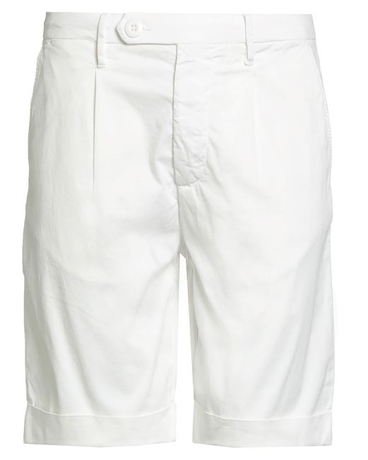 Guess White Shorts & Bermuda Shorts Cotton, Elastane for men