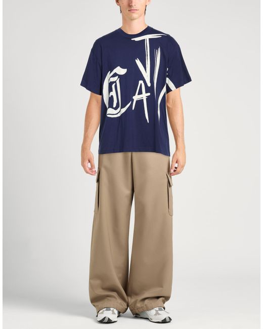 Just Cavalli Blue T-Shirt Cotton for men