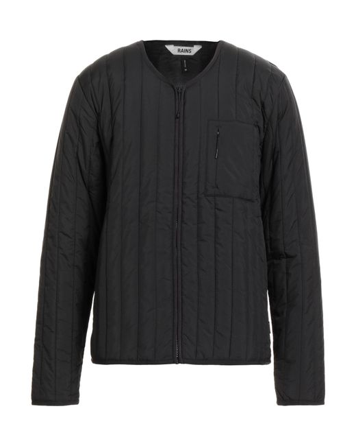 Rains Black Puffer for men
