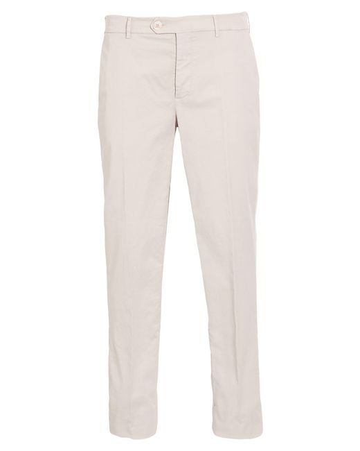 Brunello Cucinelli Natural Pants Cotton, Elastane for men