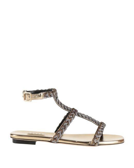 Serena Uziyel Natural Sandals Leather, Textile Fibers