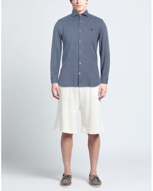 Brooksfield Blue Shirt Cotton for men
