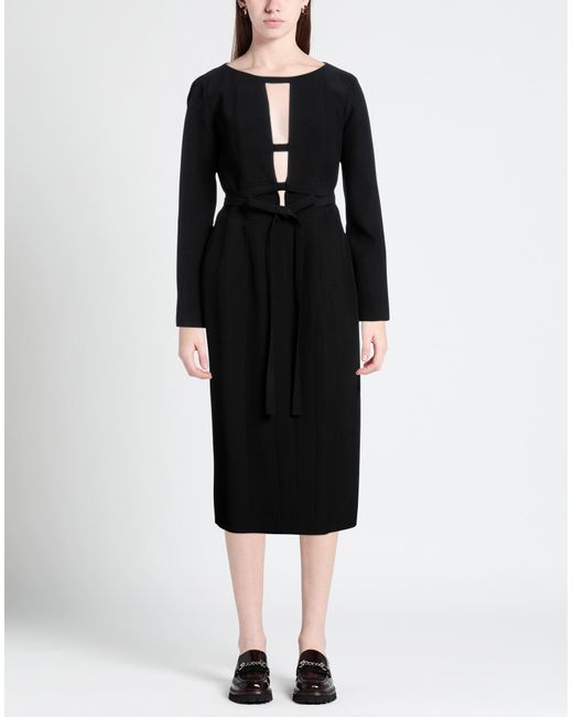 Robe midi Giovanni bedin en coloris Black
