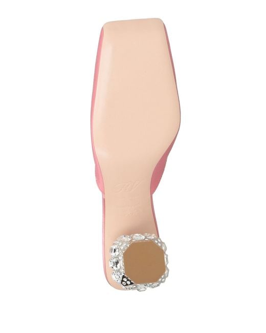 Roger Vivier Pink Mules & Clogs