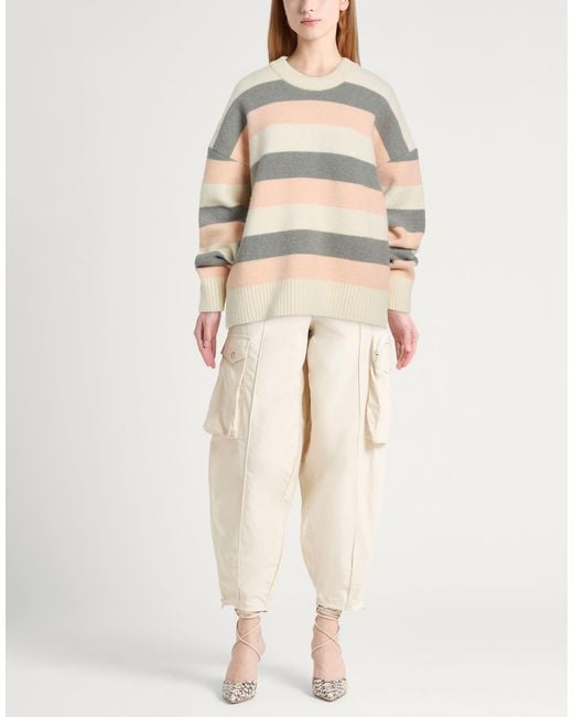 AMI White Sweater Alpaca Wool, Wool, Polyamide, Elastane