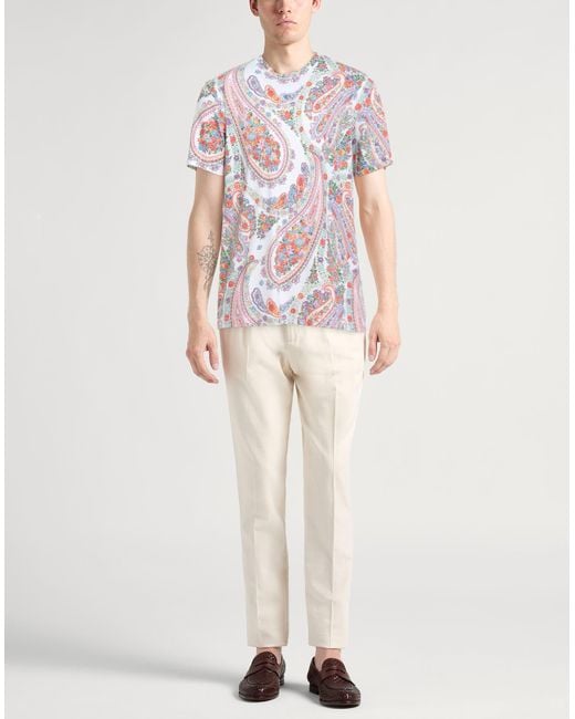 Etro White T-Shirt for men