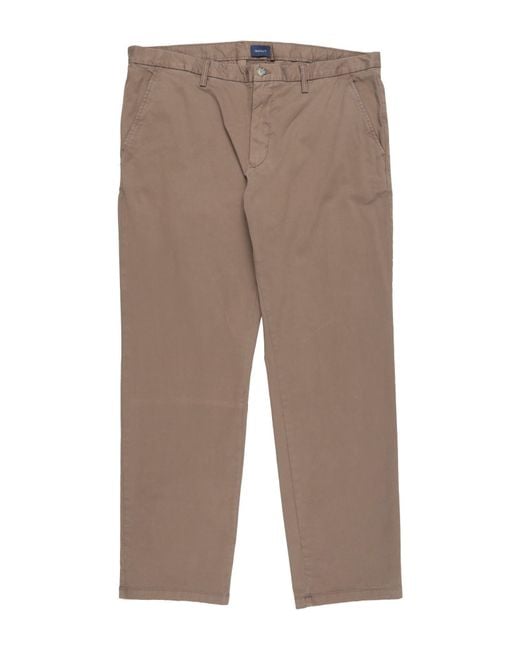 Gant Gray Pants Cotton, Elastane for men