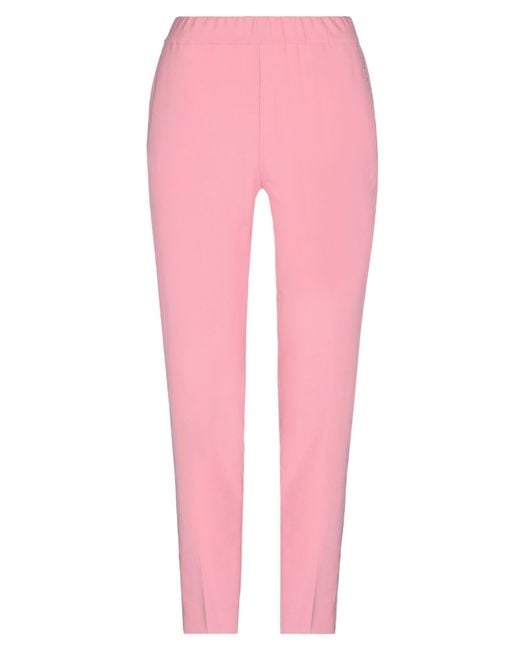 D.exterior Natural Pants Polyester, Elastane