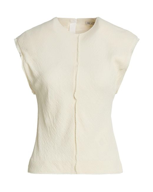 AMI White Ivory Top Viscose, Elastane