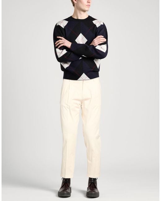 BE ABLE White Cream Pants Cotton, Elastane for men