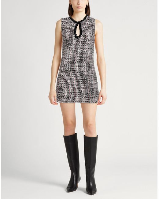 Self-Portrait Gray Mini Dress