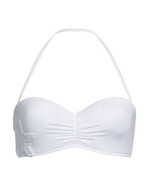 Ermanno Scervino White Bikini Top