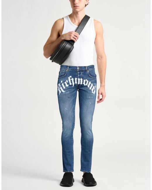 Pantalon En Jean John Richmond pour homme en coloris Blue