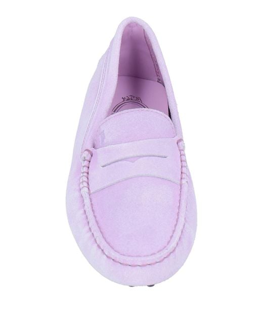 Tod's Purple Loafers