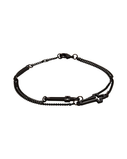 DSquared² Black Bracelet Metal for men