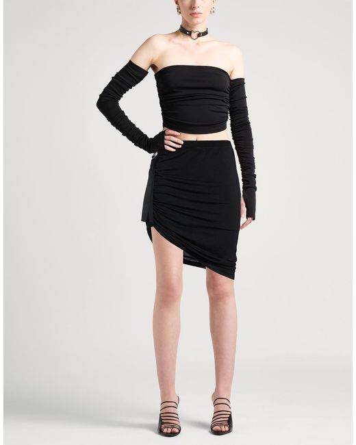 Helmut Lang Black Midi Skirt