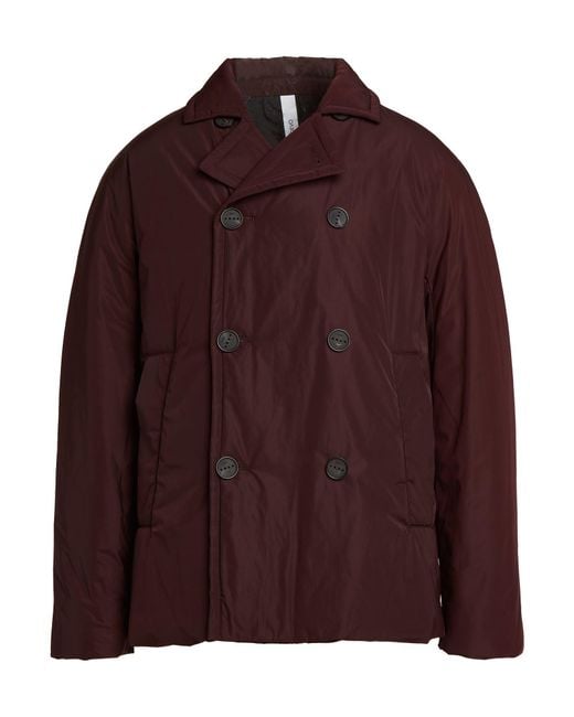 Hevò Purple Coat Polyester for men