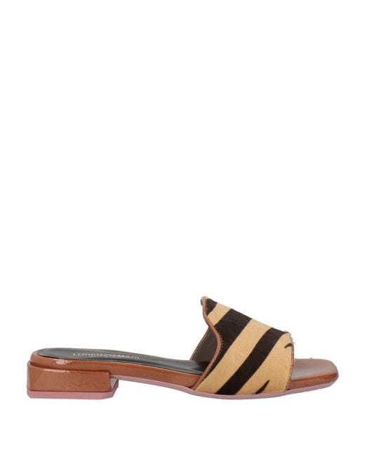 Lorenzo Mari Brown Sandals