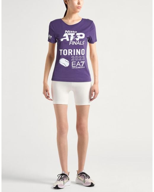 EA7 Purple T-Shirts