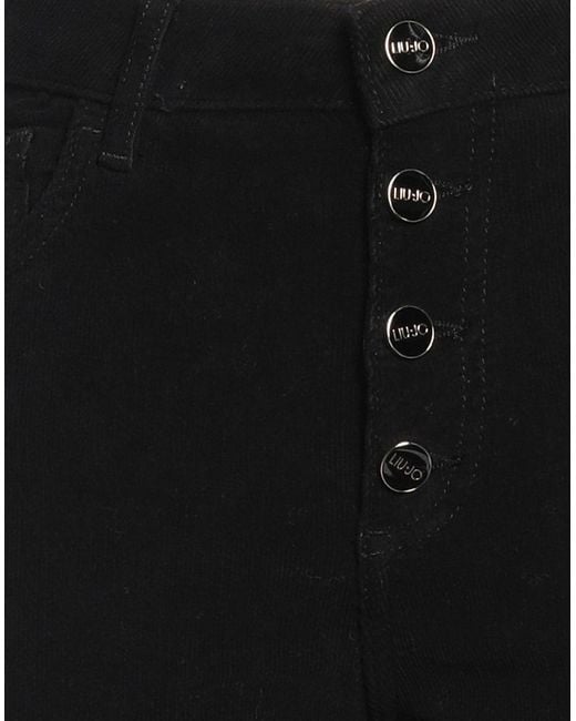 Liu Jo Black Pants Cotton, Elastane