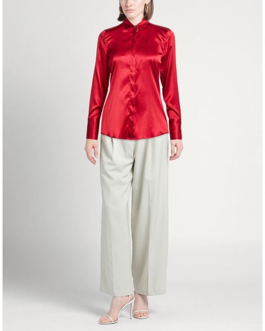 Le Sarte Pettegole Red Shirt Silk, Elastane