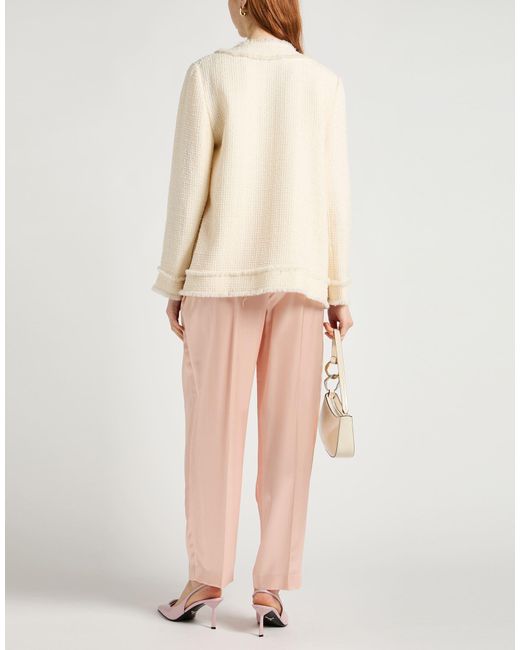 Dolce & Gabbana Natural Ivory Jacket Wool, Polyamide