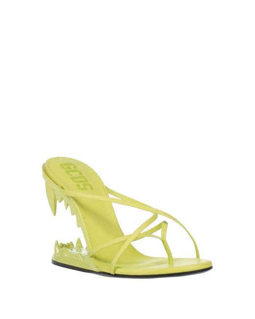 Gcds Yellow Thong Sandal