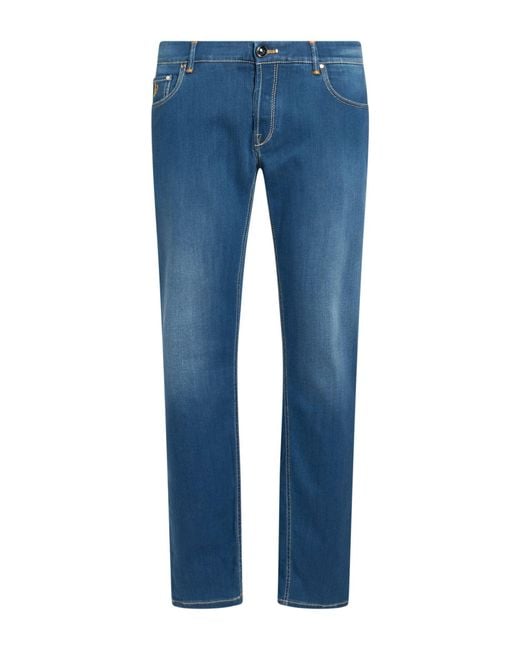 Hand Picked Blue Jeans Viscose, Cotton, Lyocell, Polyester, Elastane for men