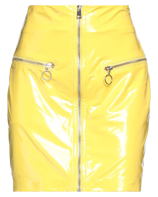 Aniye By Yellow Mini Skirt Polyester, Polyurethane, Elastane