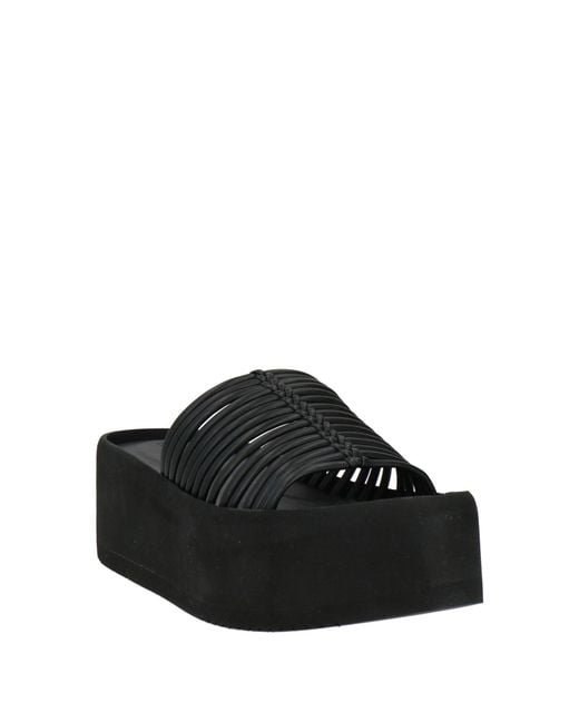Paloma Barceló Black Juvia Sandals Leather