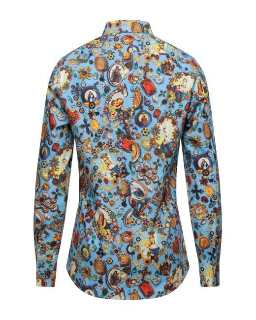 Dolce & Gabbana Blue Shirt for men