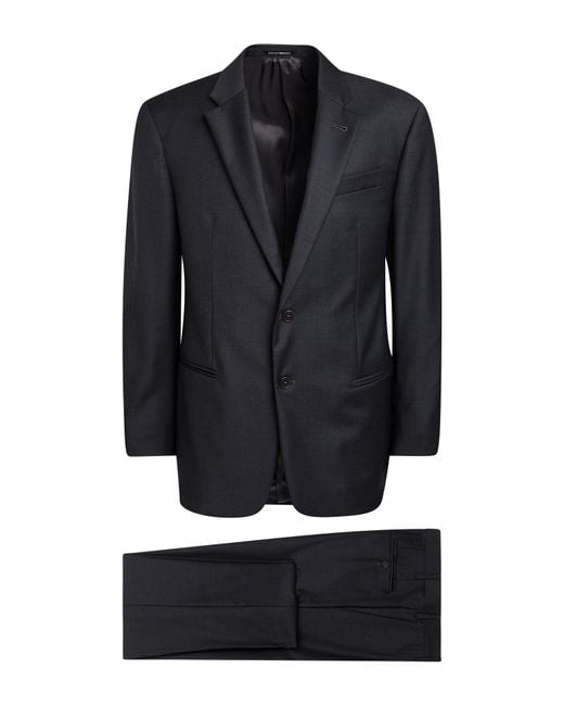 Emporio Armani Black G Line Suit Virgin Wool for men
