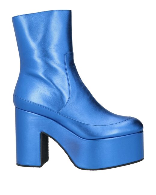 Dries Van Noten Blue Ankle Boots
