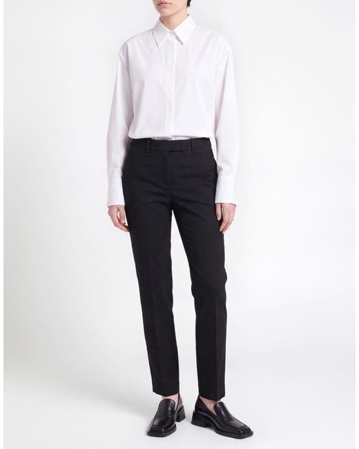 Marella Black Pants Polyester, Viscose, Elastane