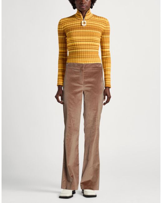 Drumohr Brown Camel Pants Cotton