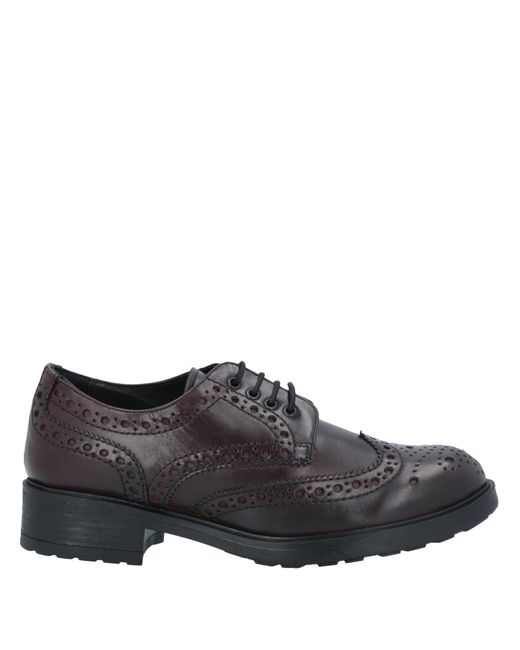 EBARRITO Brown Lace-up Shoes