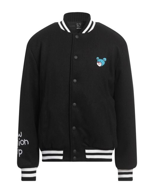 INBETWEENERS Black Jacket Polyester, Acrylic, Wool for men