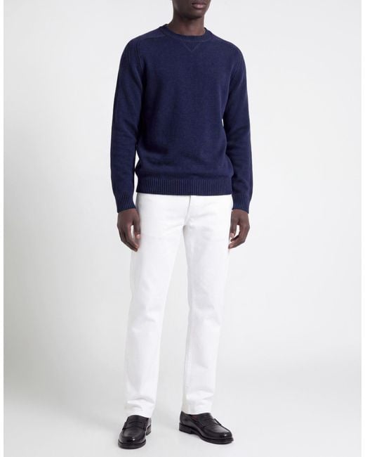 Daniele Fiesoli Blue Sweater Wool, Cashmere for men