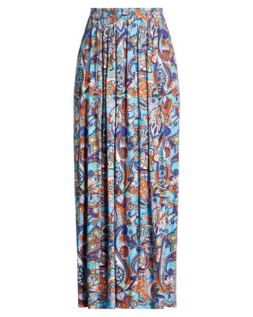CONNOR & BLAKE Blue Azure Maxi Skirt Viscose
