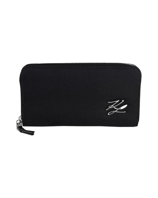 Billetera Karl Lagerfeld de color Black