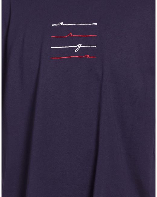 MSGM Blue T-Shirts for men