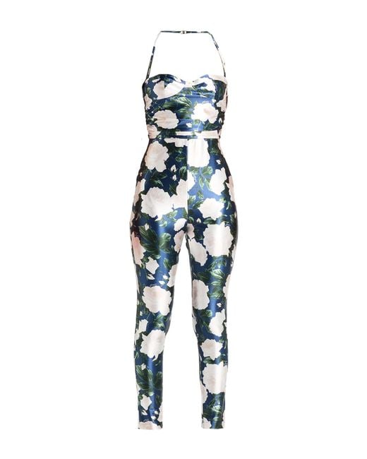 Blugirl Blumarine Blue Jumpsuit Polyester, Elastane