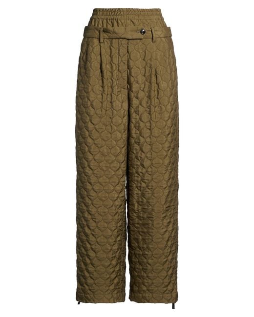 White Sand Green Pants