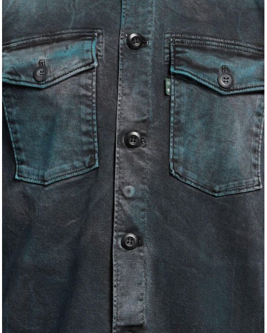 Department 5 Blue Denim Shirt for men