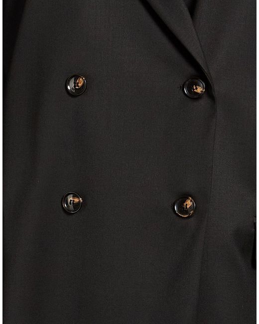 Ganni Black Blazer Recycled Polyester, Wool, Elastane