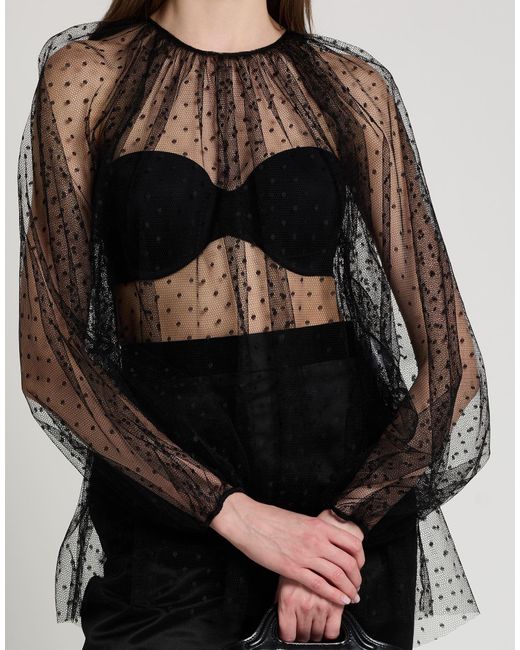 RED Valentino Gray Top Polyester
