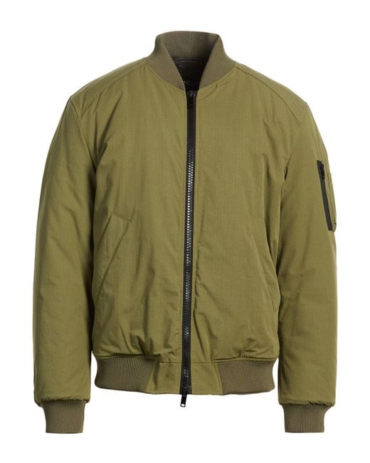 Dondup Green Jacket Cotton, Nylon for men