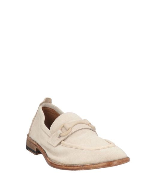 Calpierre Natural Cream Loafers Leather for men