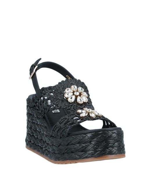 Emanuélle Vee Black Espadrilles